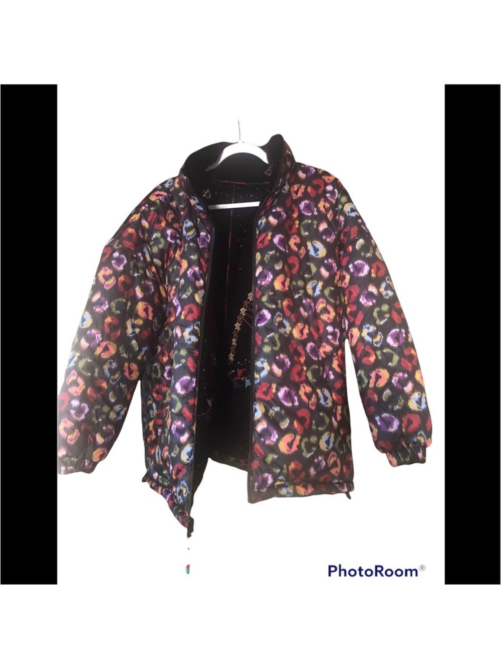 Farm Rio Reversible Embroidered Puffer Jacket - Picture 10 of 10